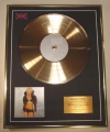 BRITNEY SPEARS/LTD. EDITION CD GOLD DISC/'GREATEST HITS - MY  PREROGATIVE'/COA
