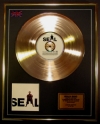 SEAL/LTD. EDITION CD GOLD DISC/RECORD/SEAL