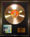 R.E.M./LTD EDITION CD GOLD DISC/RECORD/UP