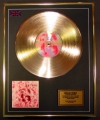 GARBAGE/LTD EDITION CD GOLD DISC/RECORD/GARBAGE