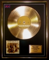 RAMONES/LTD EDITION CD GOLD DISC/RECORD/THE RAMONES