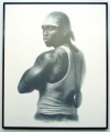 50 Cent/Charcoal print framed
