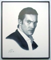 Antonio Banderas/Charcoal print framed