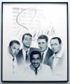 The Ratpack/Charcoal print framed