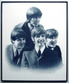The Beatles/Charcoal print framed