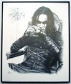 Brandon Lee/Charcoal print framed