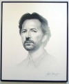 Eric Clapton/Charcoal print framed