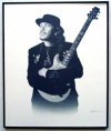 Santana/Charcoal print framed