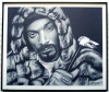 Snoop Dogg/Charcoal print framed