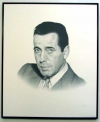 Humphrey Bogart/Charcoal print framed