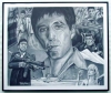 Al Pacino/Charcoal print framed
