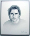 Tom Cruise/Charcoal print framed