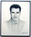 John Travolta/Charcoal print framed