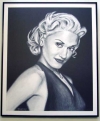 Gwen Stefani/Charcoal print framed