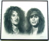 Aerosmith/Charcoal print framed