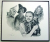 Wizard of Oz/Charcoal print framed