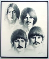 The Beatles/Charcoal print framed