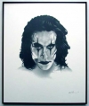 Brandon Lee/Charcoal print framed