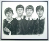 The Beatles/Charcoal print framed