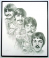 The Beatles/Charcoal print framed