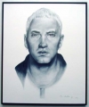 Eminem/Charcoal print framed