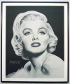 Marilyn Monroe/Charcoal print framed