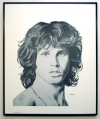 Jim Morrison/Charcoal print framed