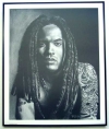 Lenny Kravitz/Charcoal print framed