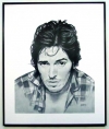 Bruce Springsteen/Charcoal print framed