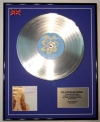 BRITNEY SPEARS/LTD EDITION CD PLATINUM DISC/...BABY ONE MORE TIME