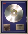 BON JOVI//LTD EDITION CD PLATINUM DISC/SLIPPERY WHEN WET