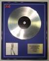 CHRISTINA AGUILERA/LTD EDITION CD PLATINUM DISC/STRIPPED