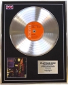 DAVID BOWIE /LTD EDITION CD PLATINUM DISC/THE RISE & FALL OF ZIGGY STARDUST & THE SPIDERS FROM MARS