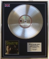 THE DOORS /LTD EDITION CD PLATINUM DISC/ THE DOORS