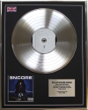 EMINEM/LTD EDITION CD PLATINUM DISC/ENCORE