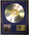 ERIC CLAPTON/LTD EDITION CD PLATINUM DISC/AUGUST