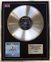 IRON MAIDEN/LTD EDITION CD PLATINUM DISC/SEVENTH SON OF A SEVENTH SON