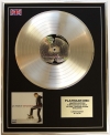 JUSTIN TIMBERLAKE/LTD EDITION CD PLATINUM DISC/FUTURE SEX/LOVE SOUNDS