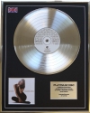 JENNIFER LOPEZ/LTD EDITION CD PLATINUM DISC/REBIRTH