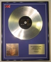 LEONA LEWIS/LTD EDITION CD PLATINUM DISC/SPIRIT