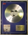 PHIL COLLINS/LTD EDITION CD PLATINUM DISC/FACE VALUE
