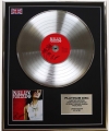 NELLY FURTADO/LTD EDITION CD PLATINUM DISC/LOOSE