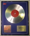 MEGADETH/LTD EDITION CD PLATINUM DISC/PEACE SELLS.... BUT WHO'S BUYING?