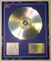 METALLICA/LTD EDITION CD PLATINUM DISC/....AND JUSTICE FOR ALL