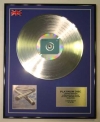 MIKE OLDFIELD/LTD EDITION CD PLATINUM DISC/TUBULAR BELLS