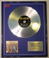 SLADE/LTD EDITION CD PLATINUM DISC/RECORD/GREATEST HITS - FEEL THE NOIZE