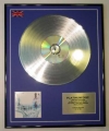 RADIOHEAD/LTD EDITION CD PLATINUM DISC/RECORD/OK COMPUTER