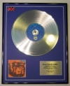 R.E.M./LTD EDITION CD PLATINUM DISC/RECORD/MONSTER