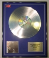 ROLLING STONES/LTD EDITION CD PLATINUM DISC/RECORD/STICKY FINGERS