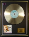 HANNAH MONTANA/LTD. EDITION CD GOLD DISC/RECORD/
